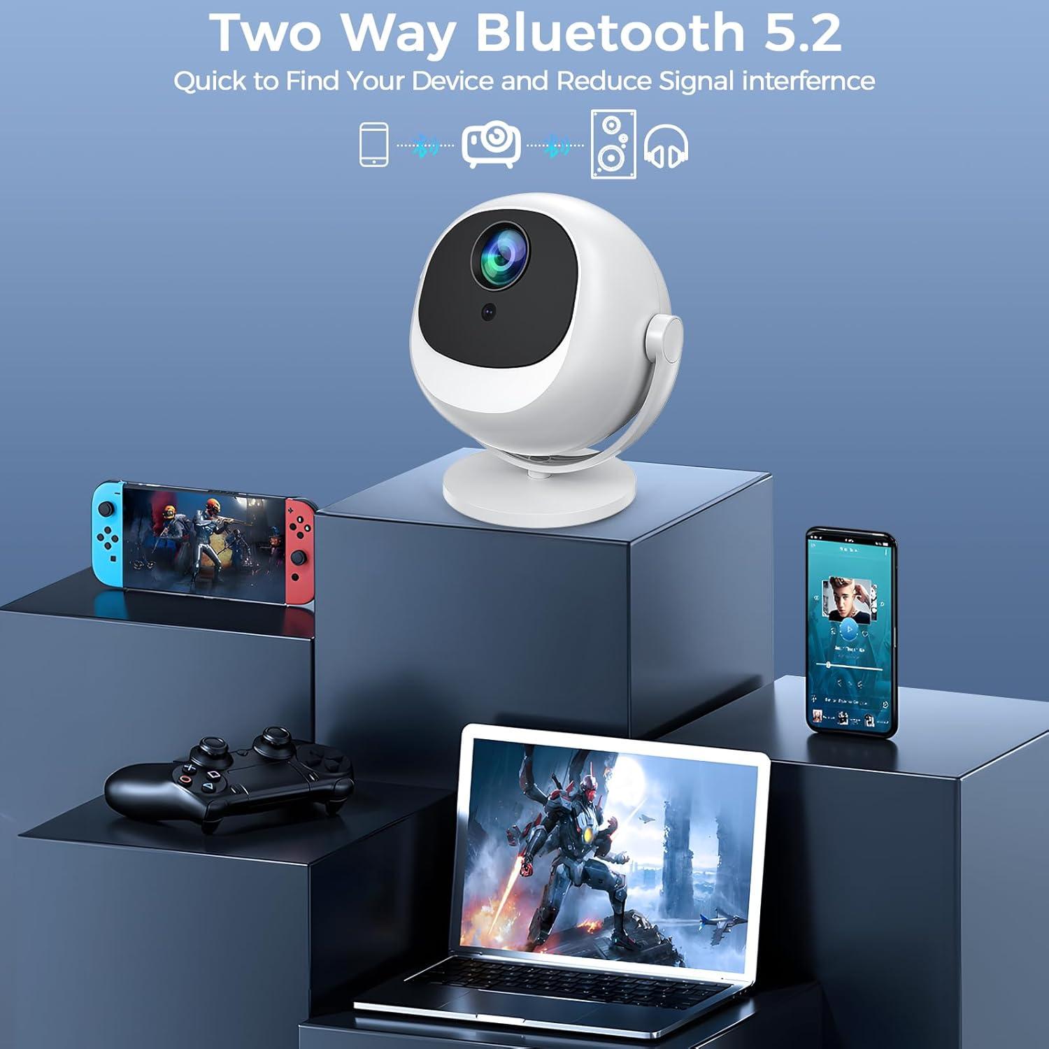 Proyector portátil 4K L-mix JY-360 WiFi Bluetooth Android 11