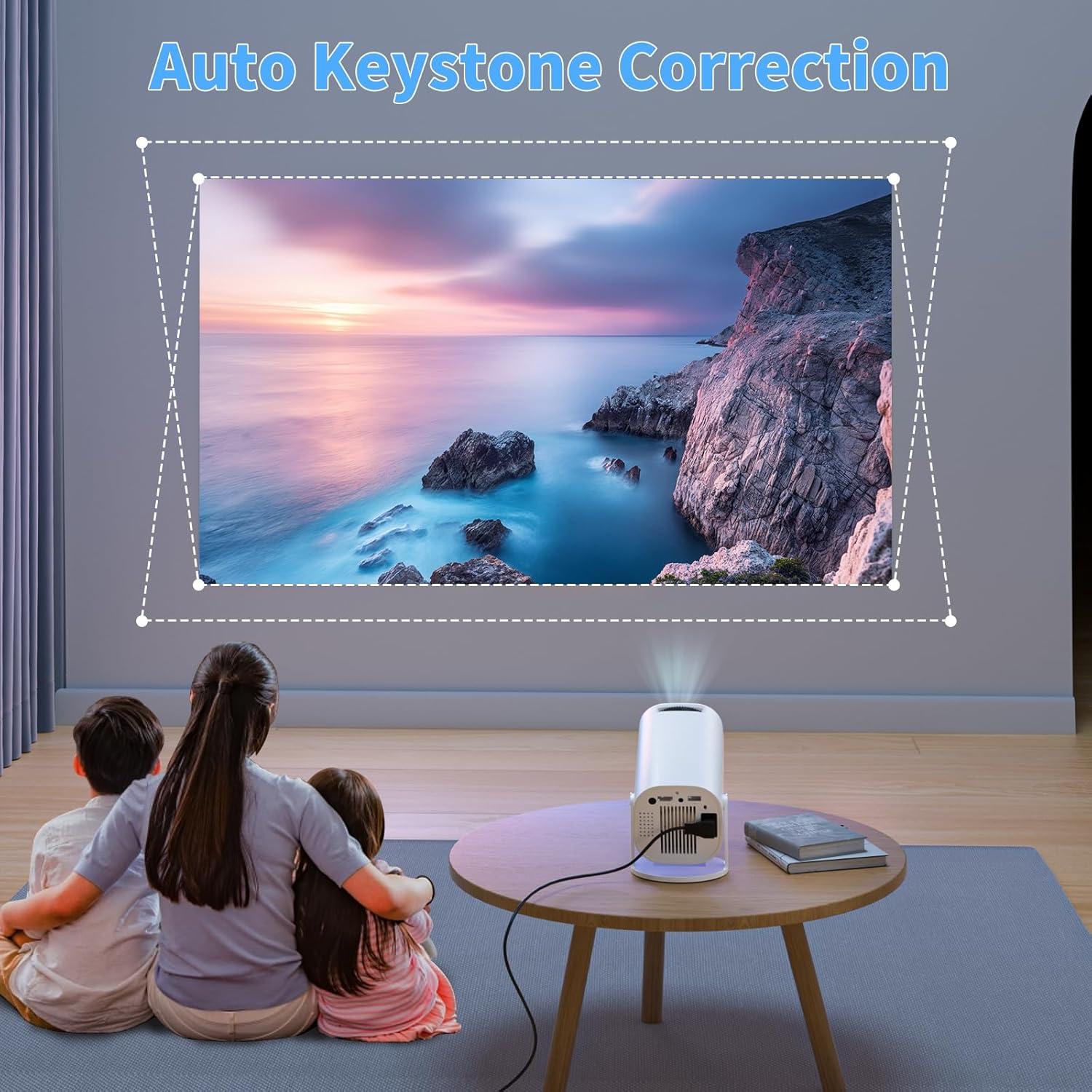 Proyector Mini FancyAug E100 con WiFi y Bluetooth 4K HD