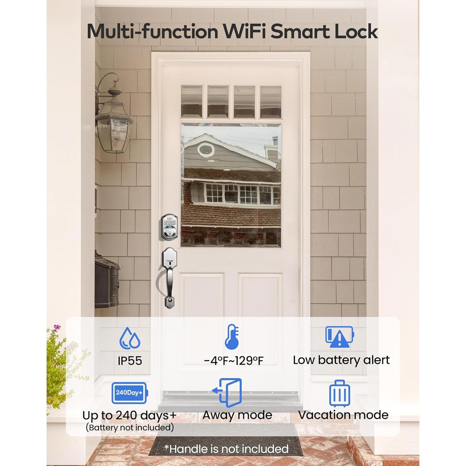 Cerradura Inteligente TEEHO TE012W WiFi con Huella Dactilar