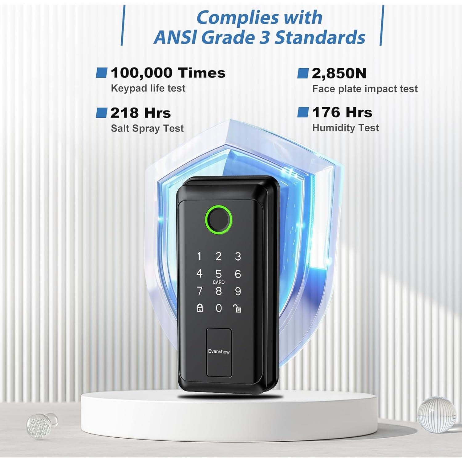 Cerradura Inteligente Evanshow con Teclado y WiFi - 6 en 1