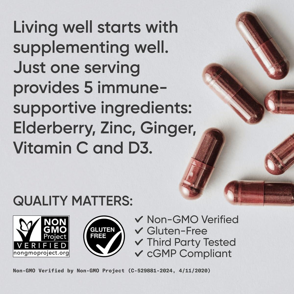 Suplemento de Saúco Negro Sports Research 60 Cápsulas