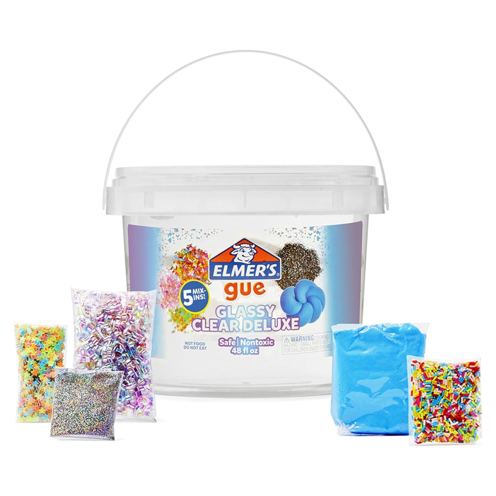 Slime Premade Elmer's 1,36 kg Transparente Brillante + Accesorios