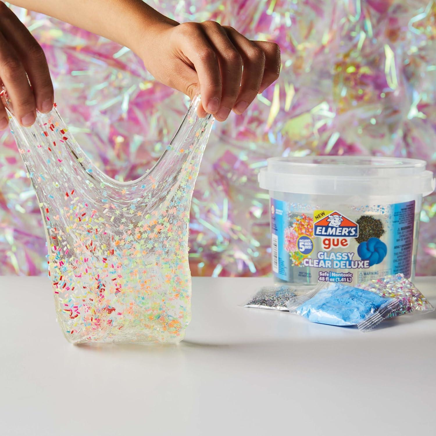 Slime Premade Elmer's 1,36 kg Transparente Brillante + Accesorios