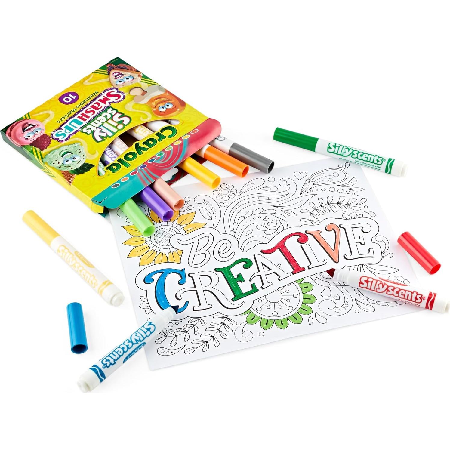 Marcadores Lavables Crayola Silly Scents 10 Colores