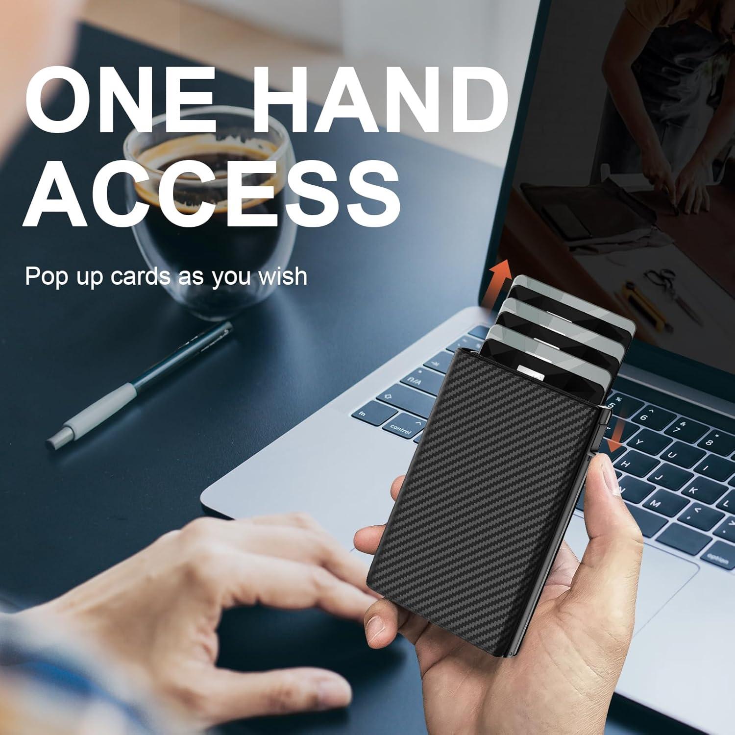 Cartera Minimalista para Hombres GAOCHALE con Bloqueo RFID