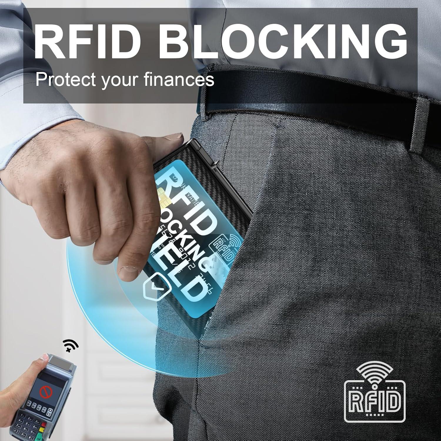 Cartera Minimalista para Hombres GAOCHALE con Bloqueo RFID