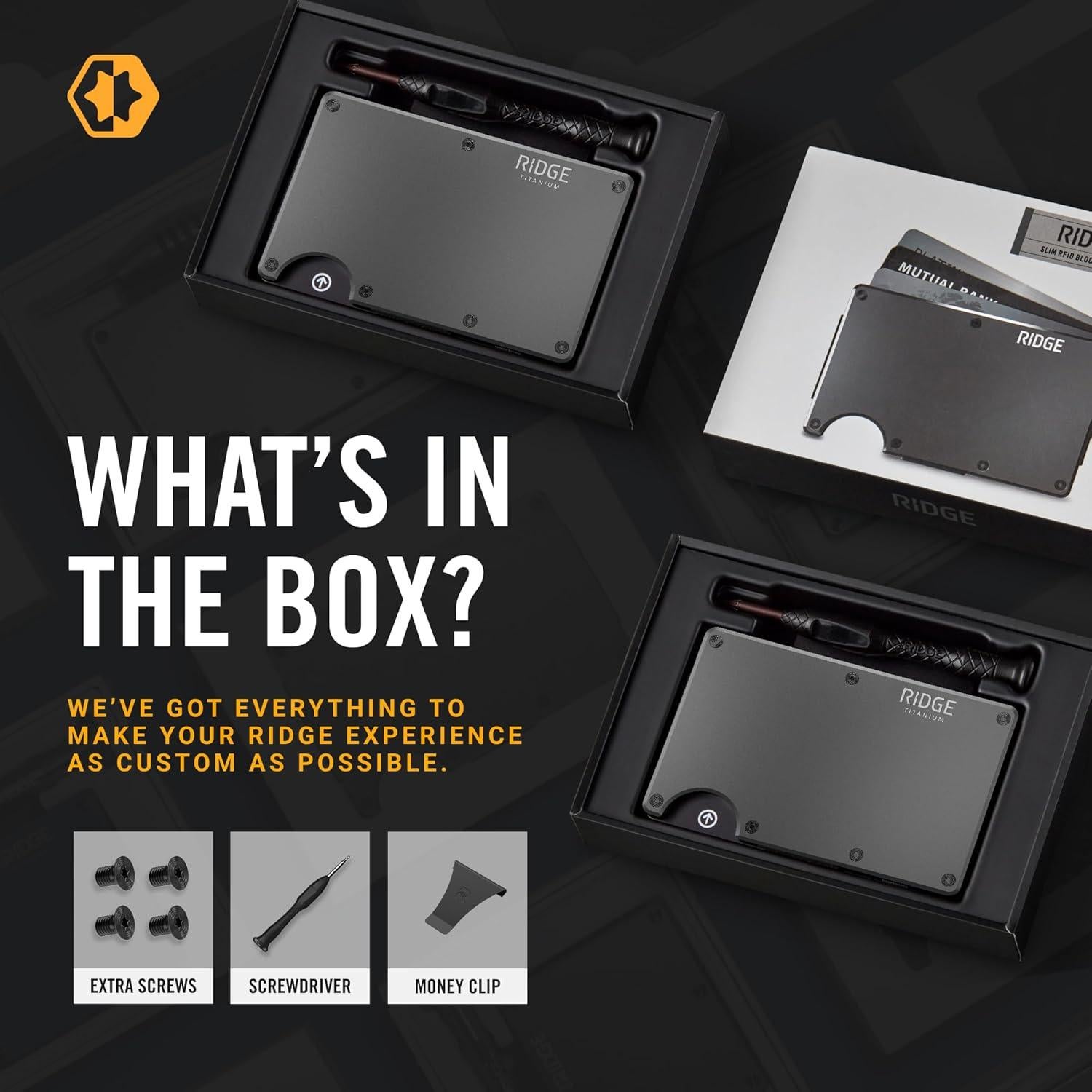 Billetera Ridge para hombres - Minimalista y bloqueadora RFID