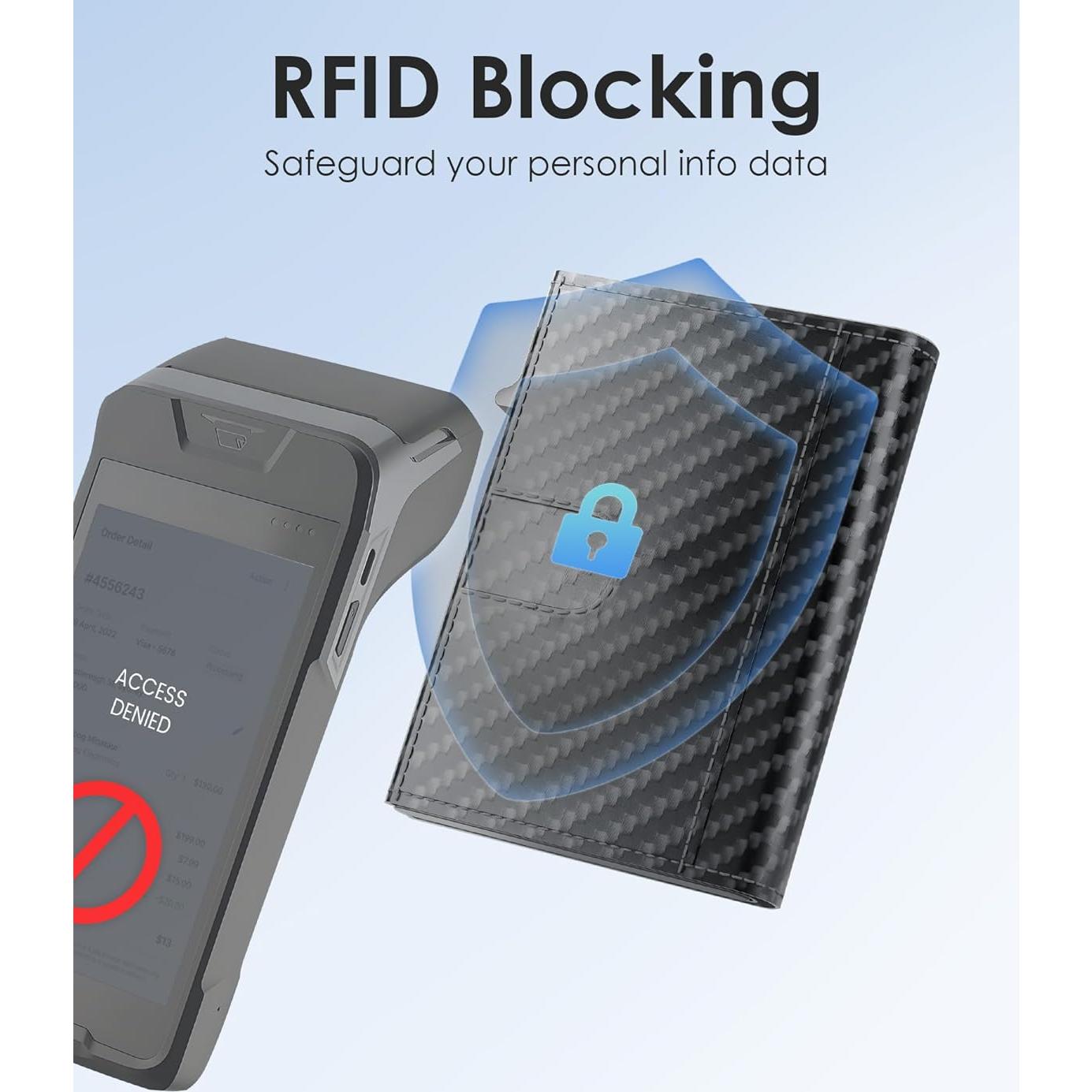 Billetera RFID delgada QLD para hombres - Capacidad 11 tarjetas