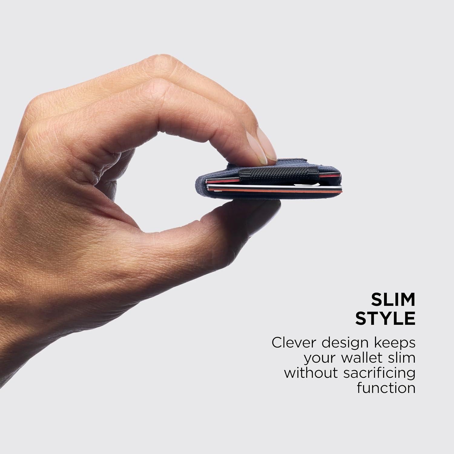 Billetera delgada NOMATIC negra para hombres y mujeres, 4-14 tarjetas