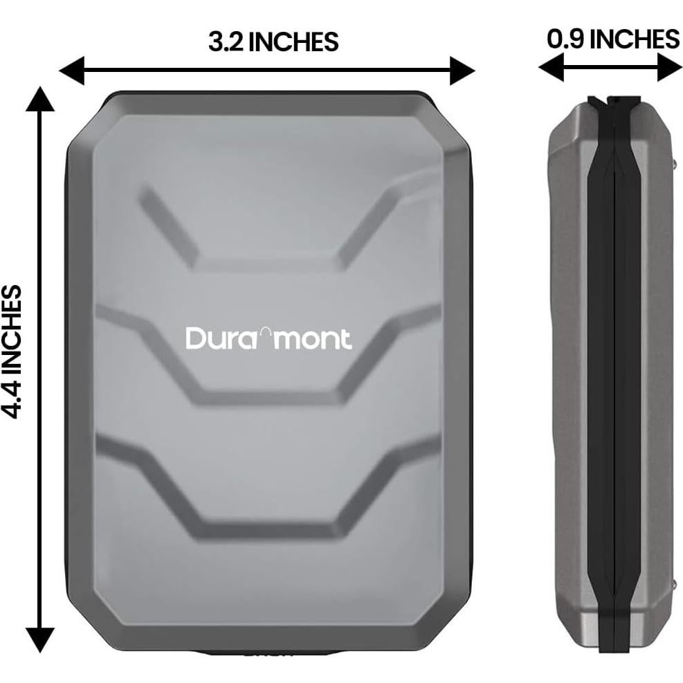 Cartera delgada Duramont para hombres con bloqueo RFID - Aluminio