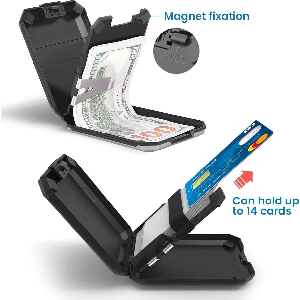 Cartera delgada Duramont para hombres con bloqueo RFID - Aluminio