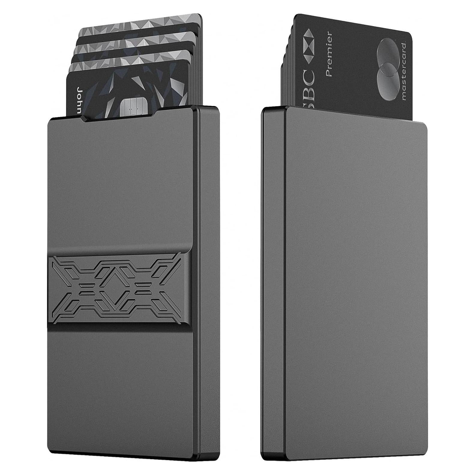 Billetera Metálica Slim Yositochuan con Bloqueo RFID - 6 a 8 Tarjetas