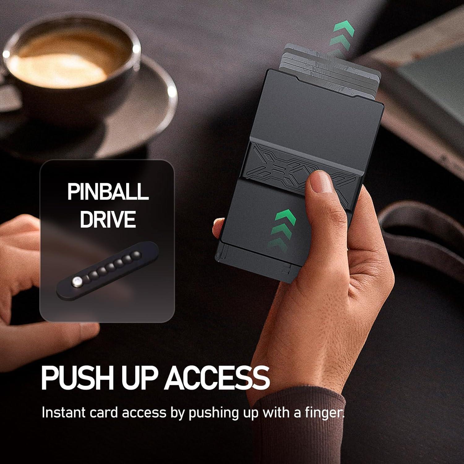 Billetera Metálica Slim Yositochuan con Bloqueo RFID - 6 a 8 Tarjetas