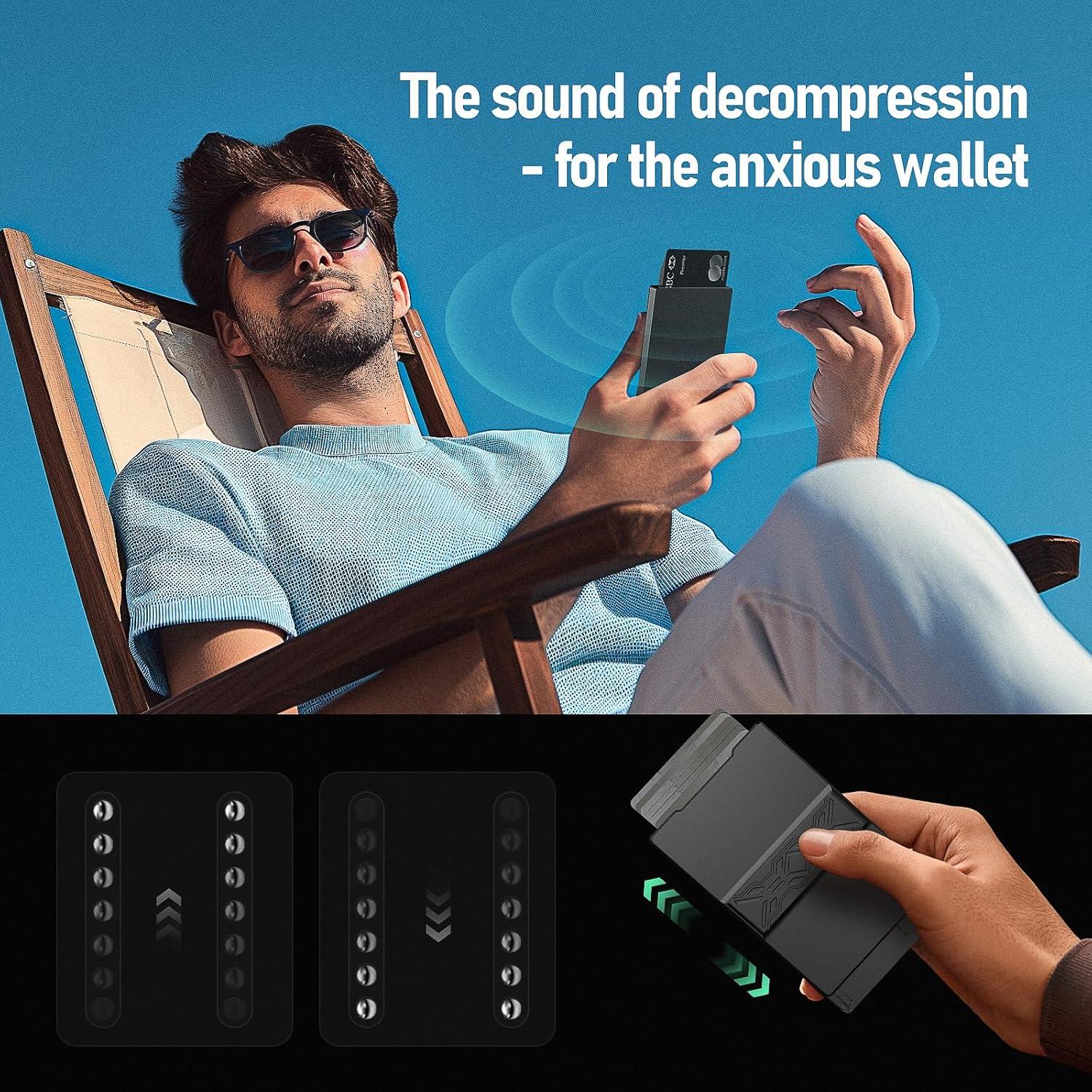 Billetera Metálica Slim Yositochuan con Bloqueo RFID - 6 a 8 Tarjetas