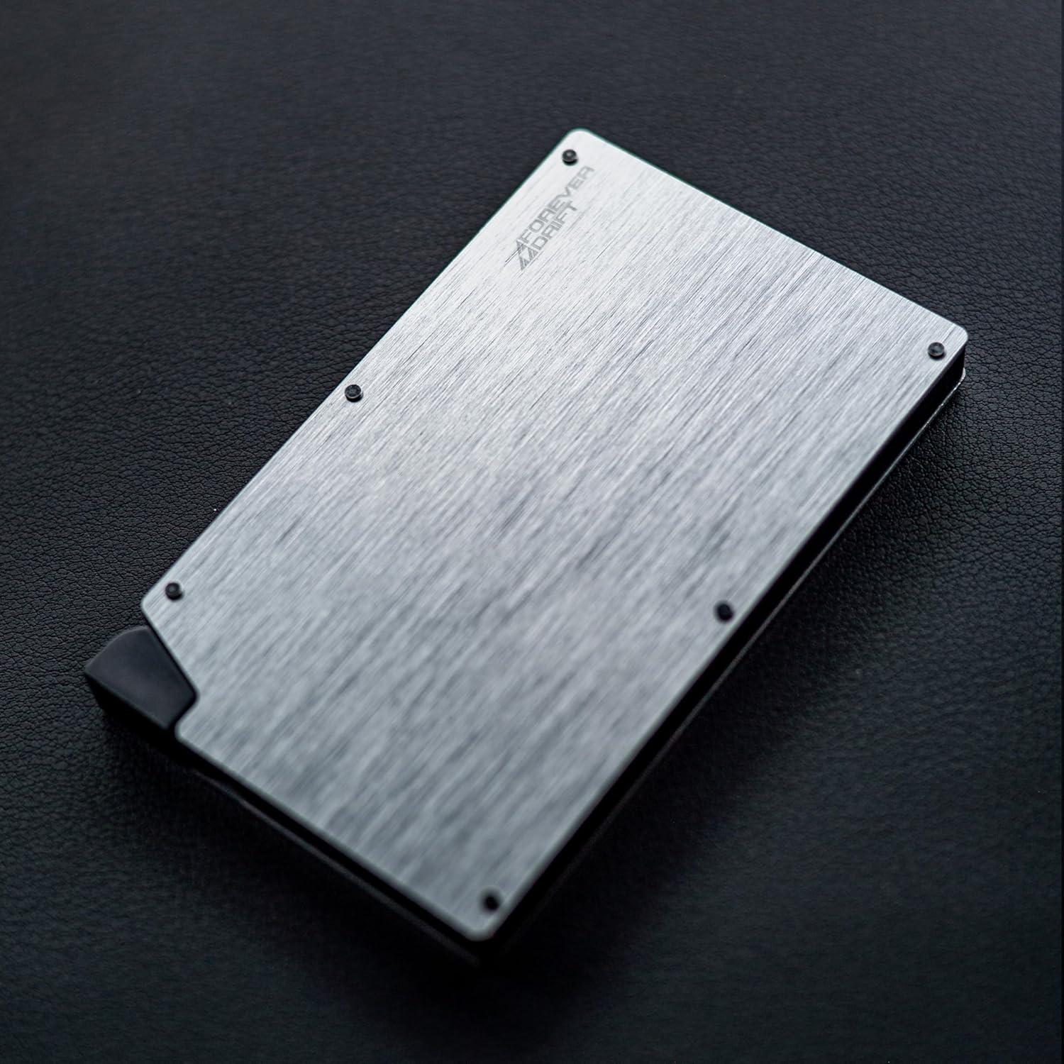 Tarjetero Pop Up Slim Forever Drift con Bloqueo RFID Plata