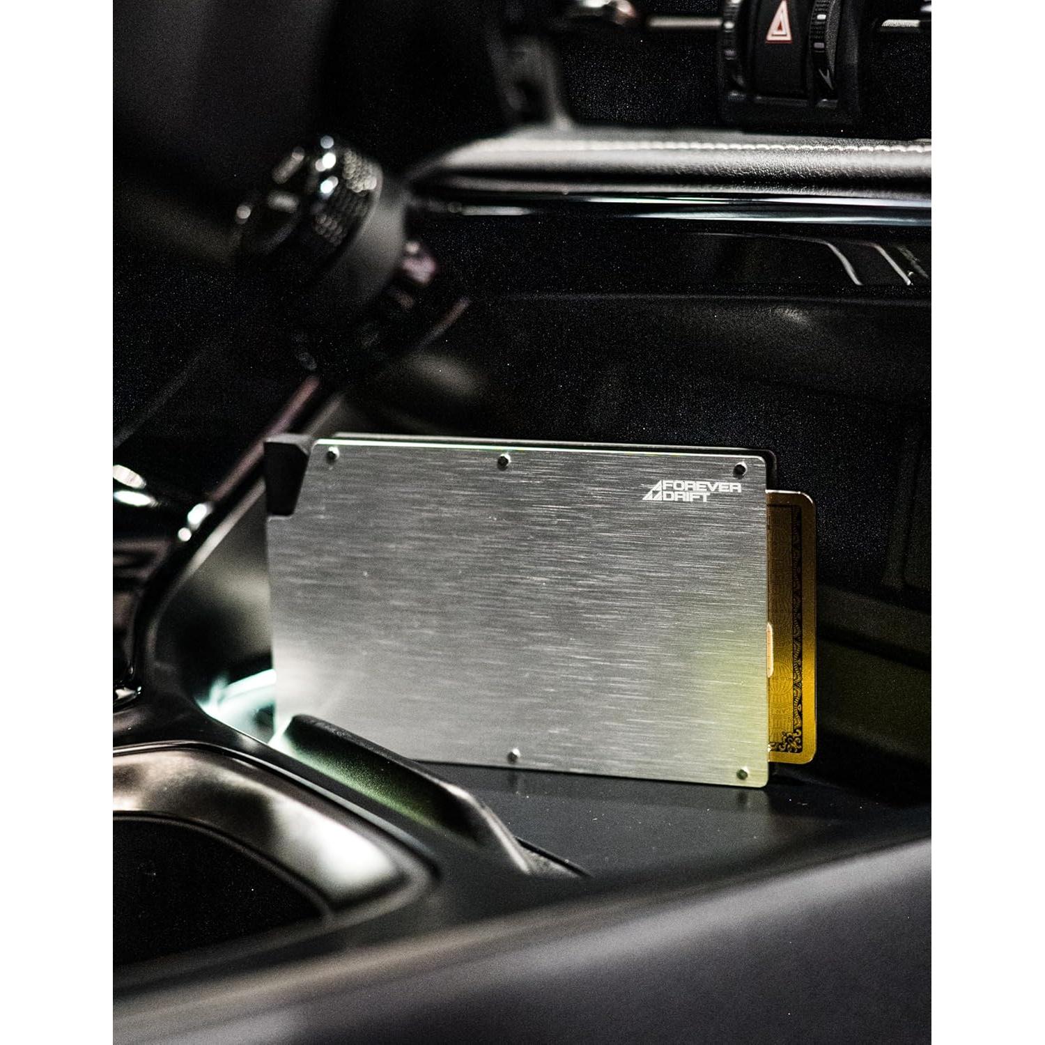 Tarjetero Pop Up Slim Forever Drift con Bloqueo RFID Plata