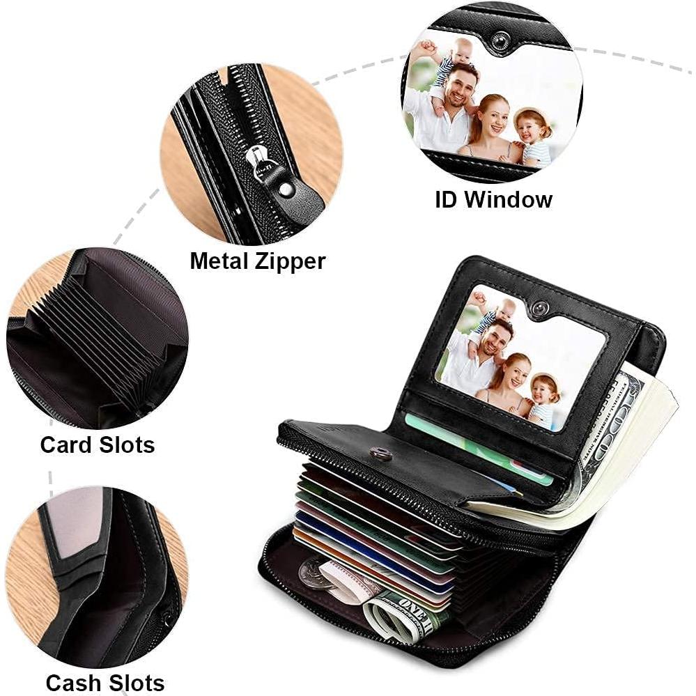 Cartera de Hombre HUANLANG con Bloqueo RFID y Cremallera