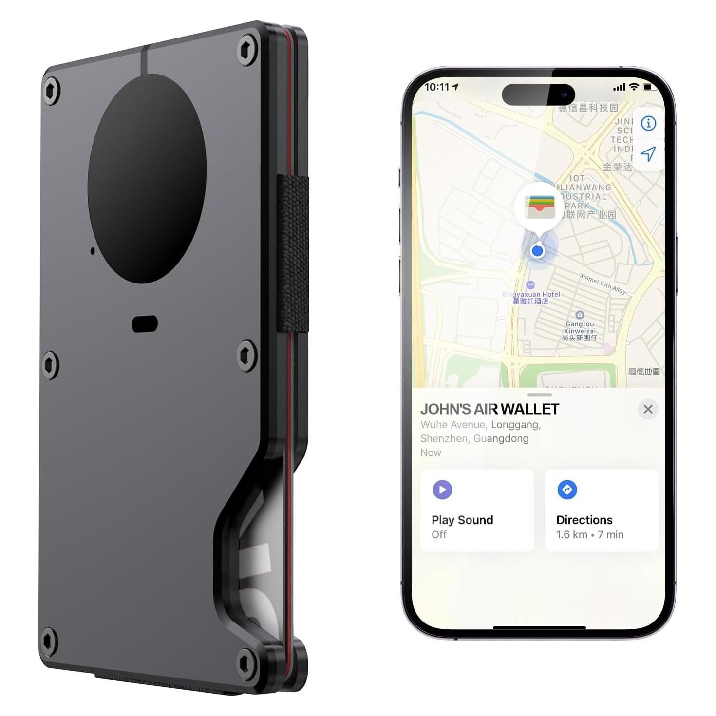 Cartera Slim Herori Air Wallet con Chip Airtag y Bloqueo RFID