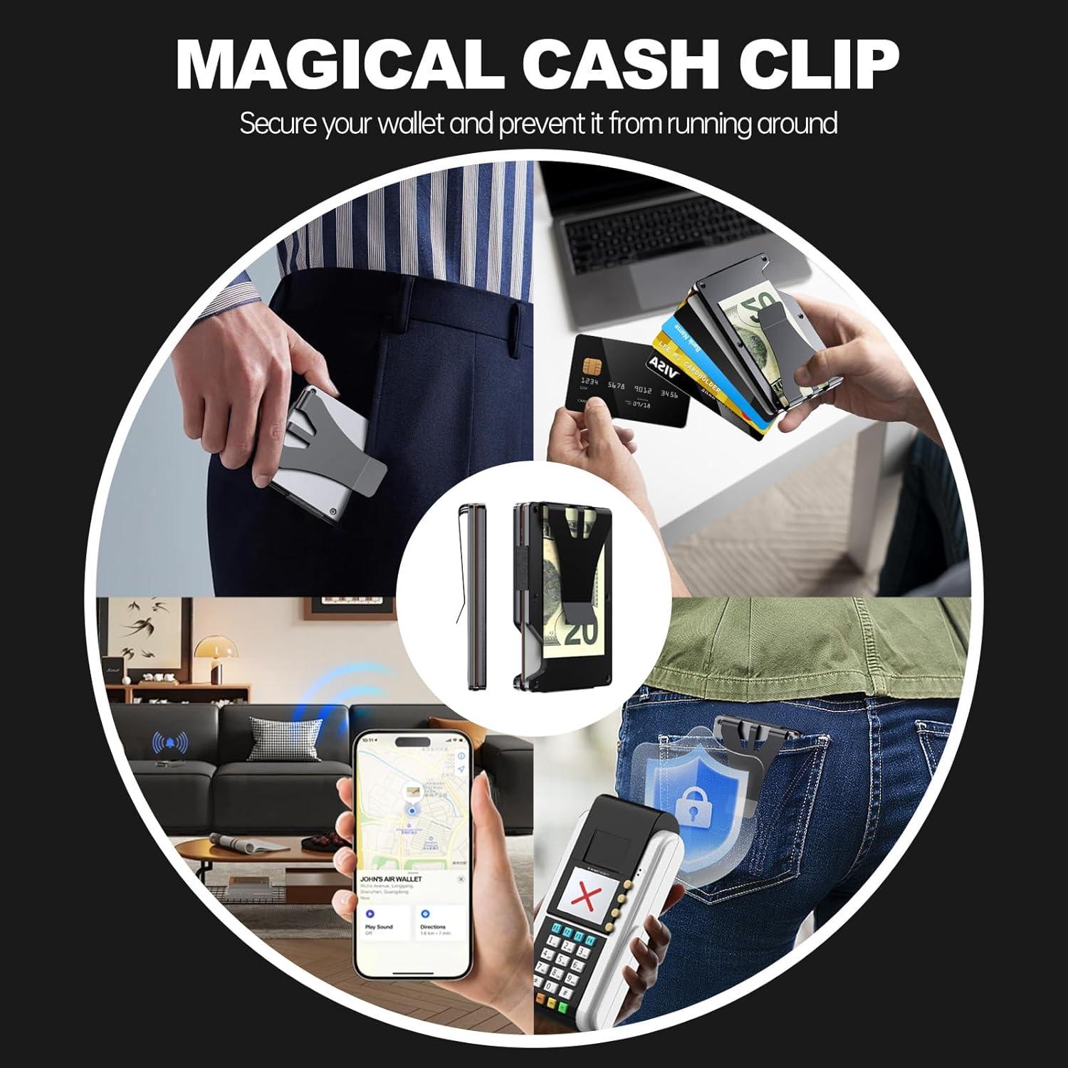 Cartera Slim Herori Air Wallet con Chip Airtag y Bloqueo RFID