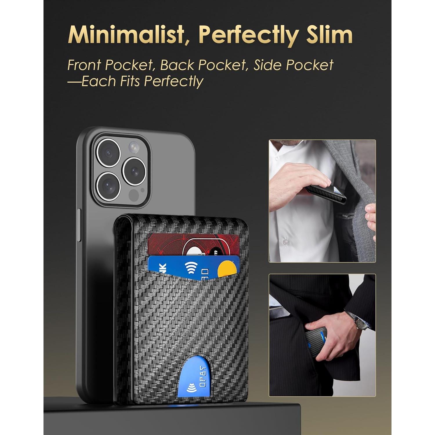 Billetera Minimalista QLD para Hombres con Bloqueo RFID