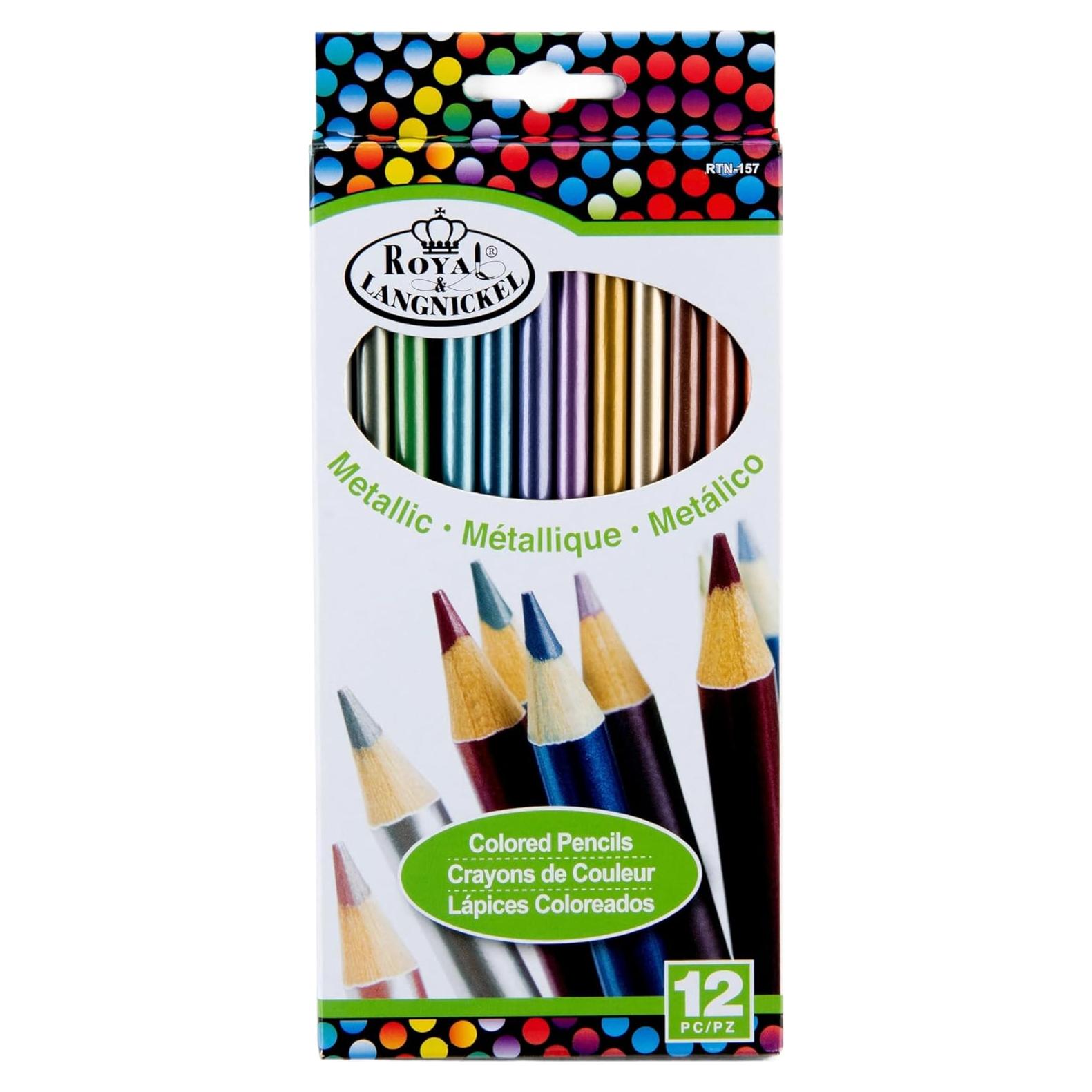 Lápices de Color Metálicos Royal Brush RTN-157 - 12 Piezas