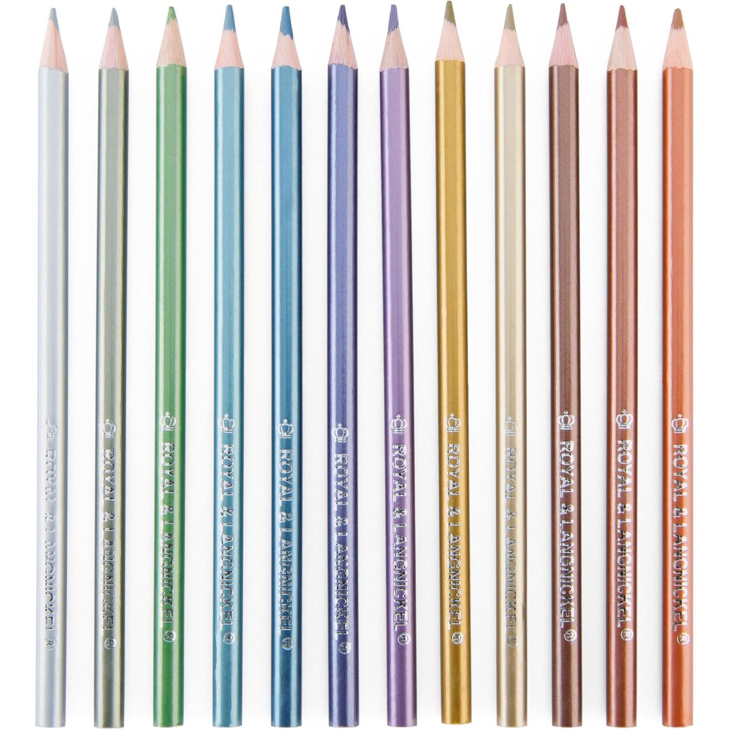 Lápices de Color Metálicos Royal Brush RTN-157 - 12 Piezas