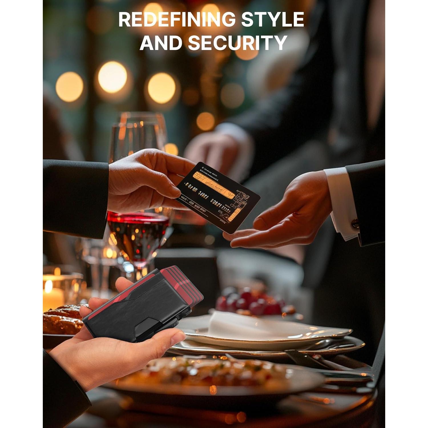 Cartera Inteligente Typecase para Hombres - Negro, Bifold RFID