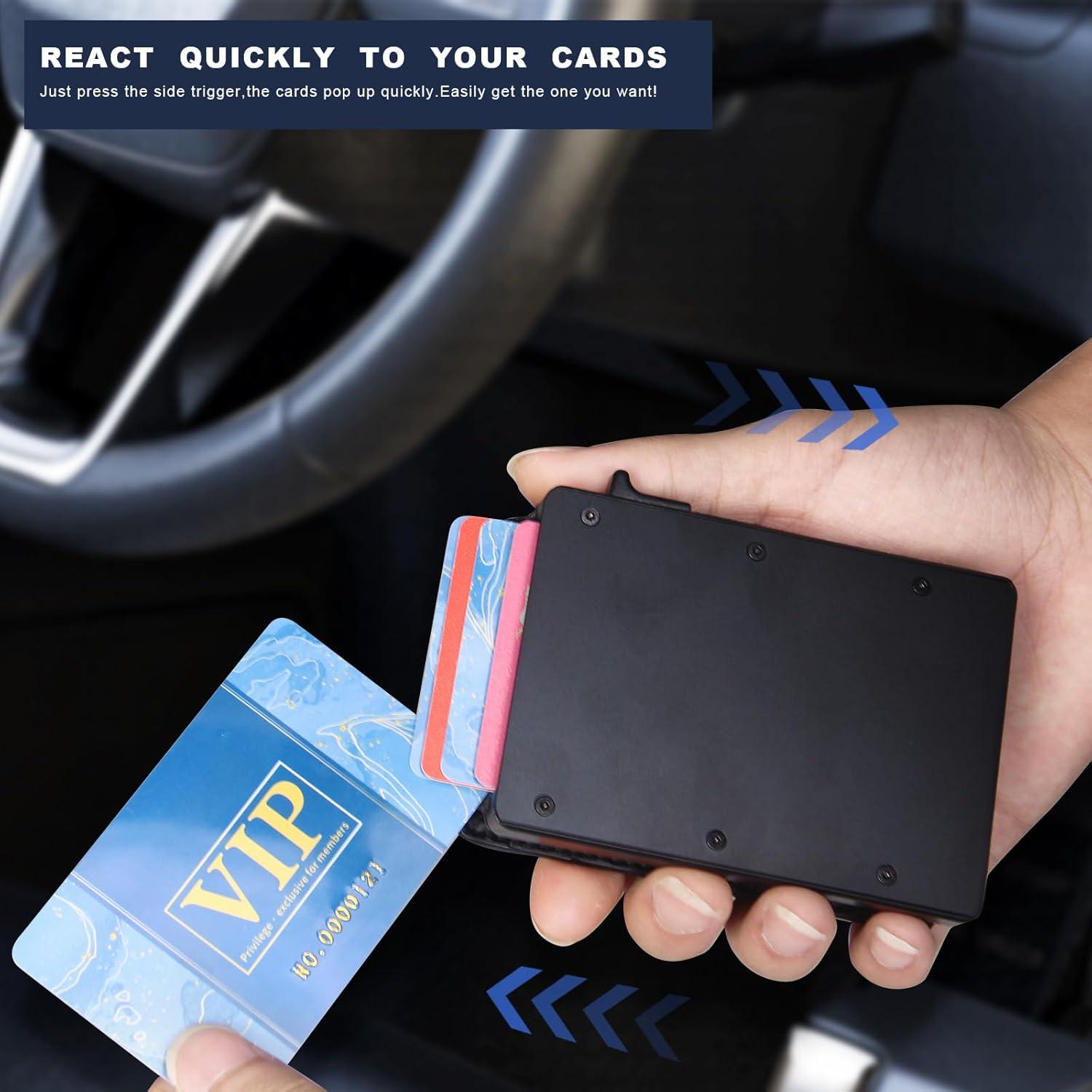 Billetera Slim GAJOFO para Hombres con Clip y Ventana ID