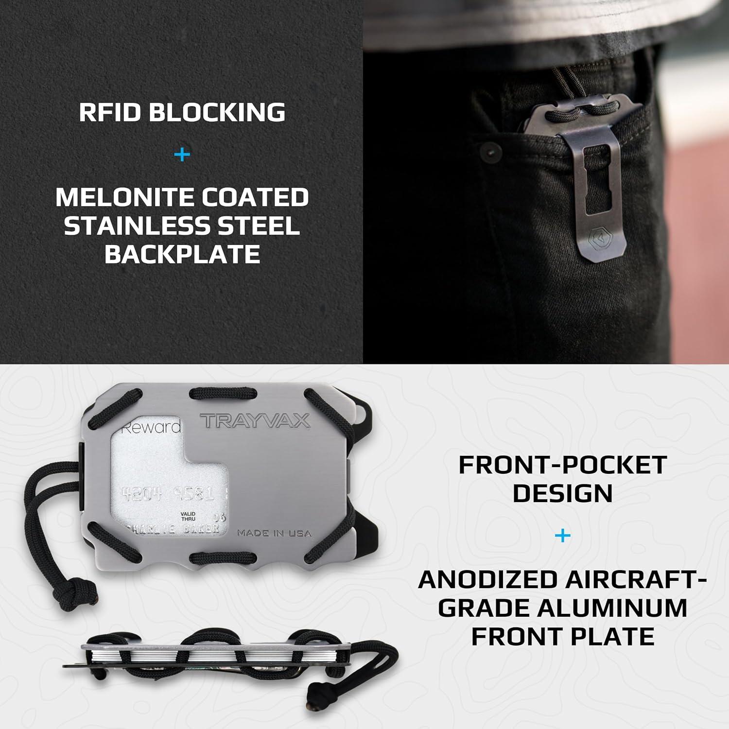 Billetera Trayvax Original 2.0 Gris con Protección RFID