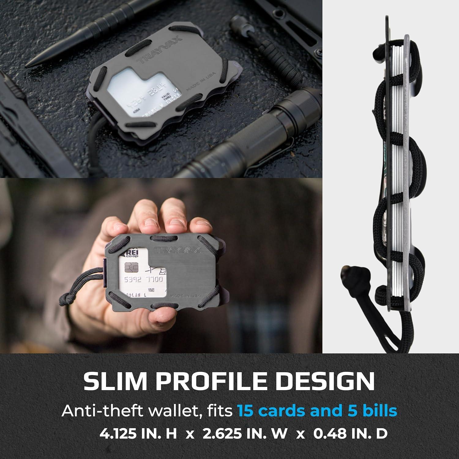 Billetera Trayvax Original 2.0 Gris con Protección RFID