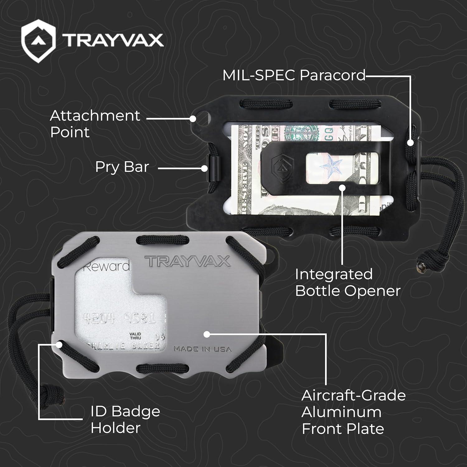 Billetera Trayvax Original 2.0 Gris con Protección RFID