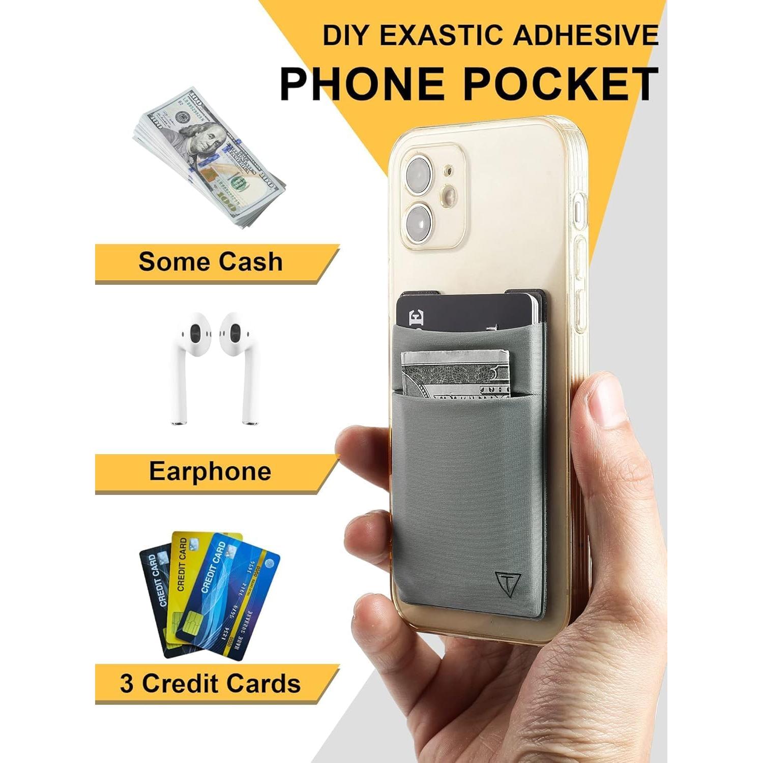 Billetera delgada TOYFID de aluminio con bloqueo RFID gris