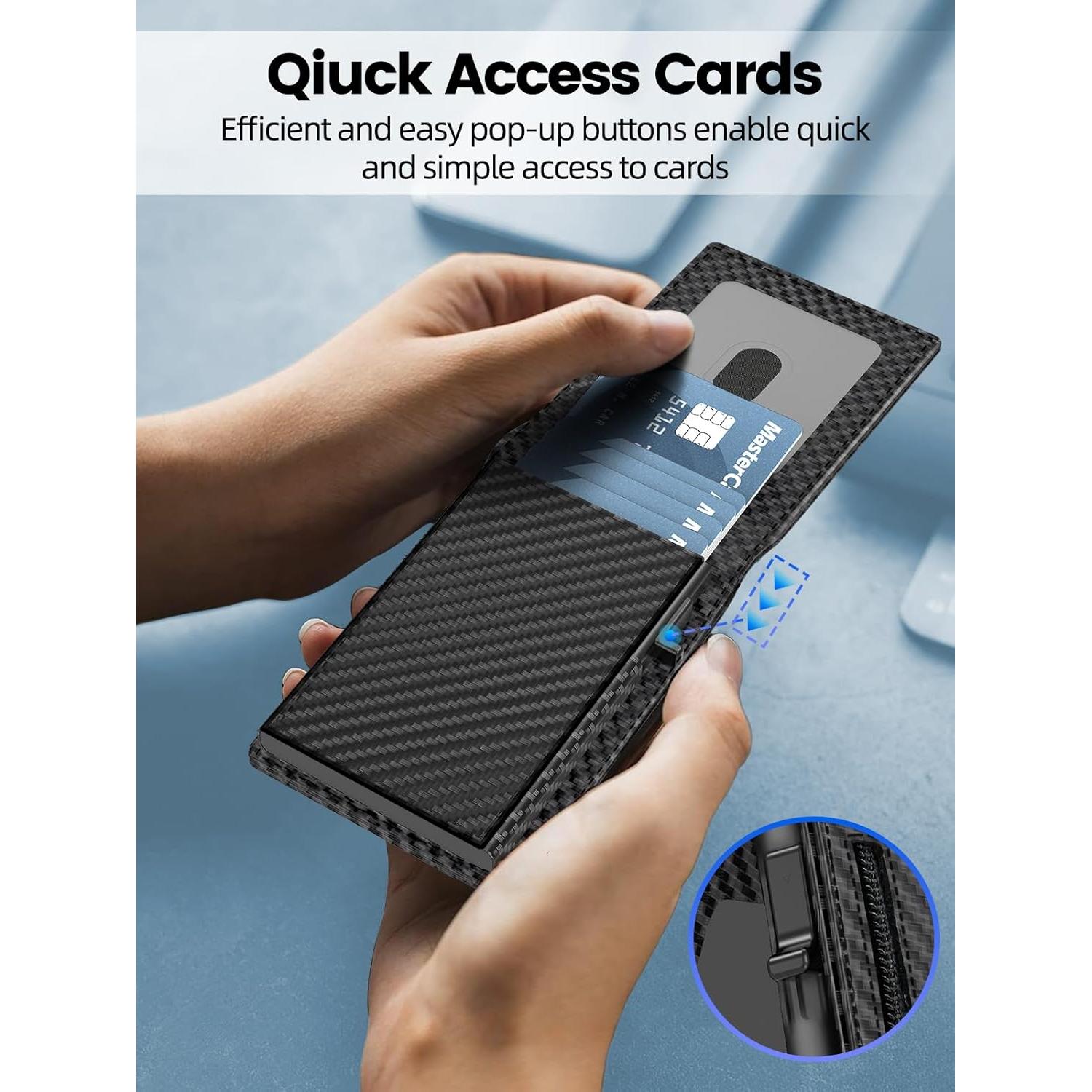 Billetera metálica Ridge Doeboe para hombres con bloqueo RFID