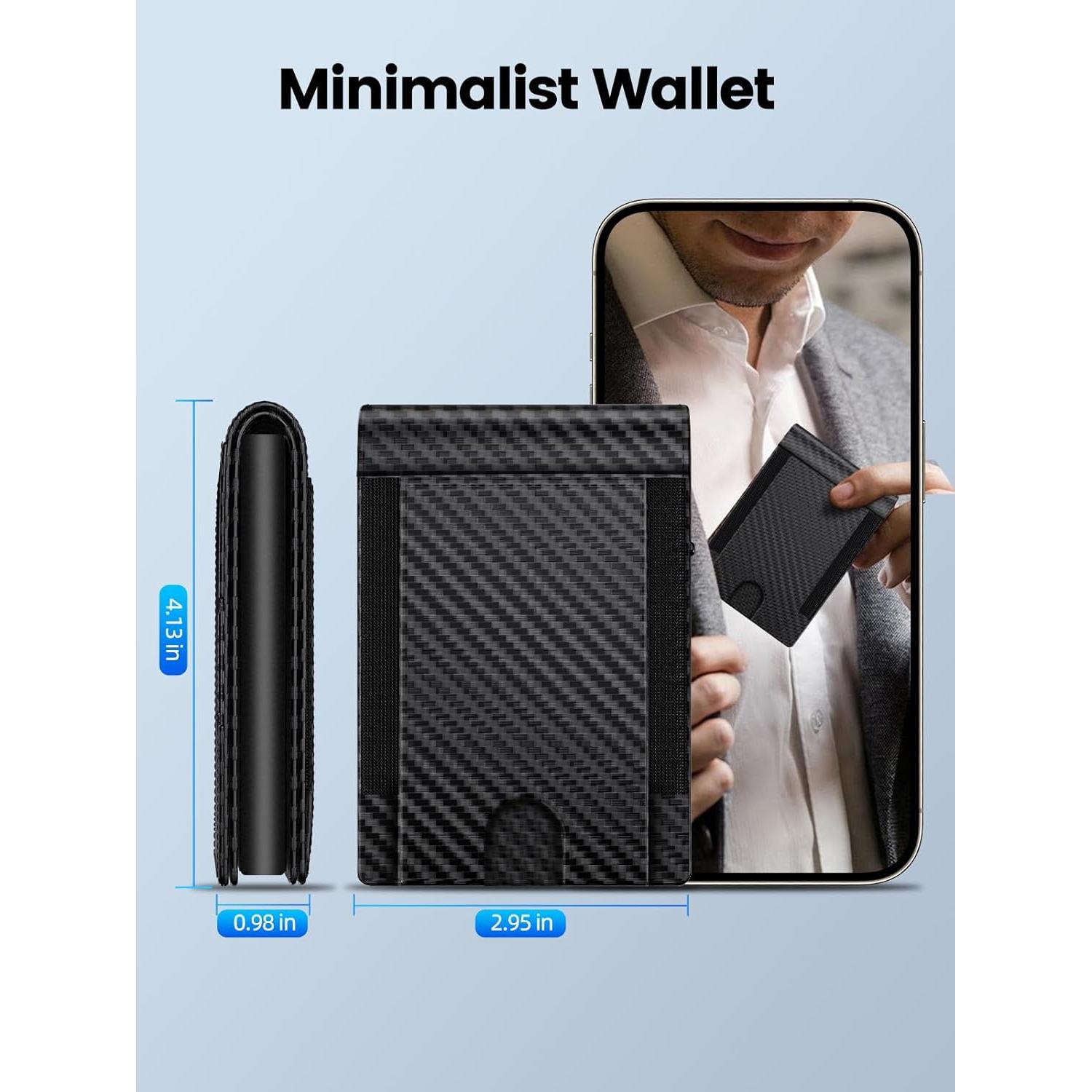 Billetera metálica Ridge Doeboe para hombres con bloqueo RFID