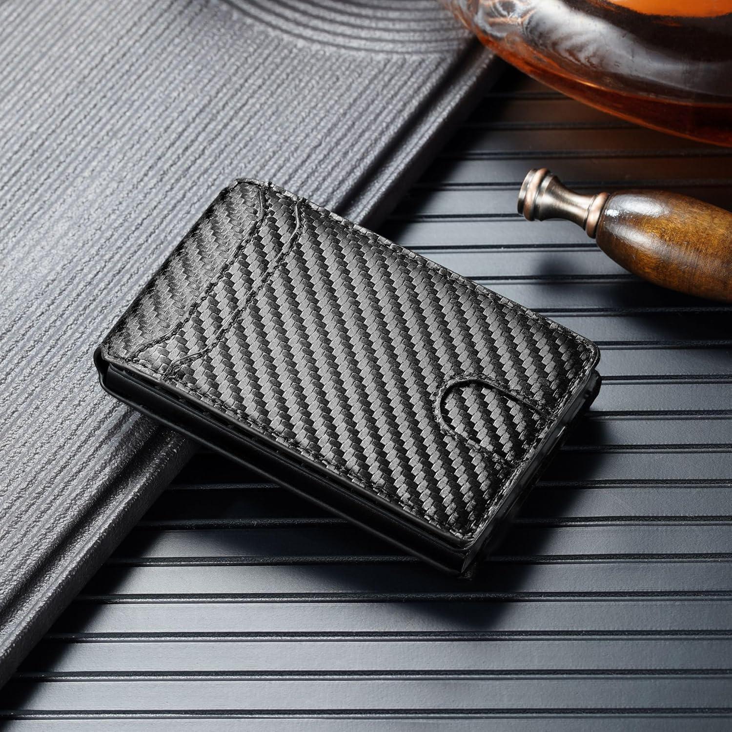 Cartera Slim Inteligente Furid para Hombres RFID Negra