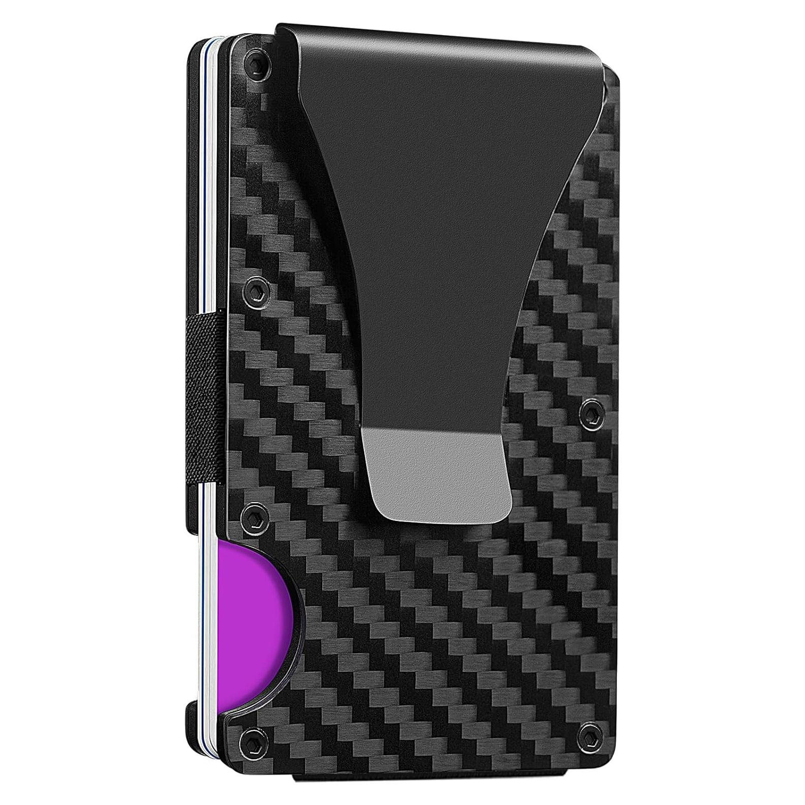 Billetera Minimalista T-carbon con Bloqueo RFID para Hombres