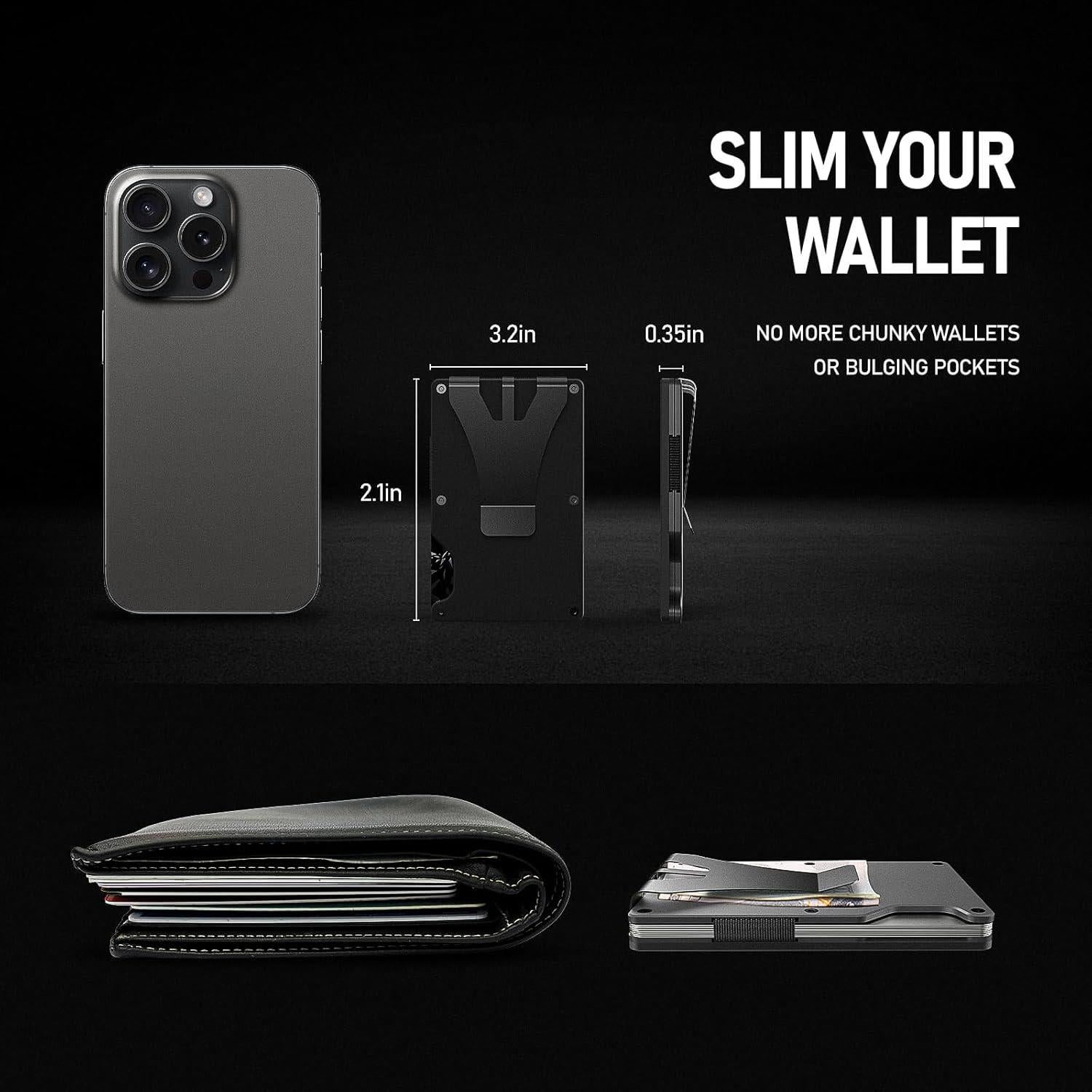 Billetera Antirrobo ETOFIXEE Tech para Hombres RFID Personalizable