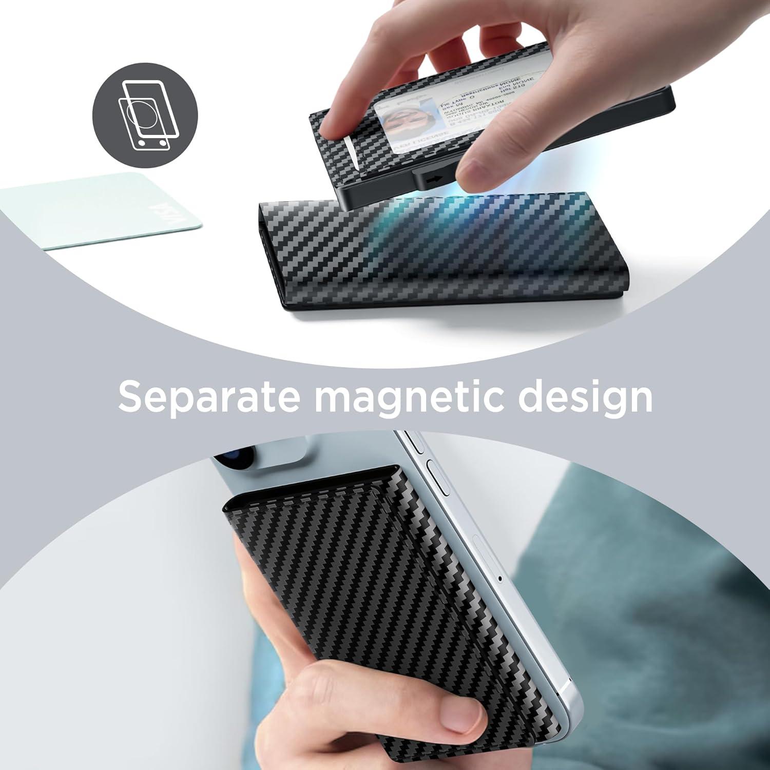 Billetera Slim Magnética 2 en 1 Sludete con Bloqueo RFID