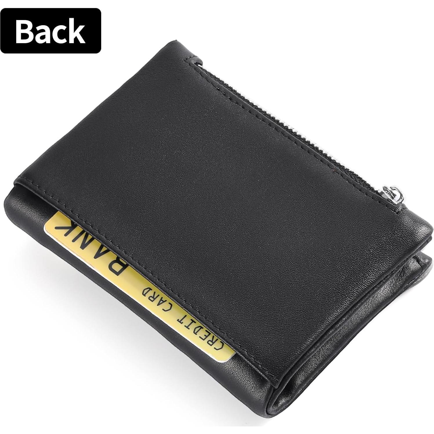 Billetera de cuero FALAN MULE para hombres con bloqueo RFID