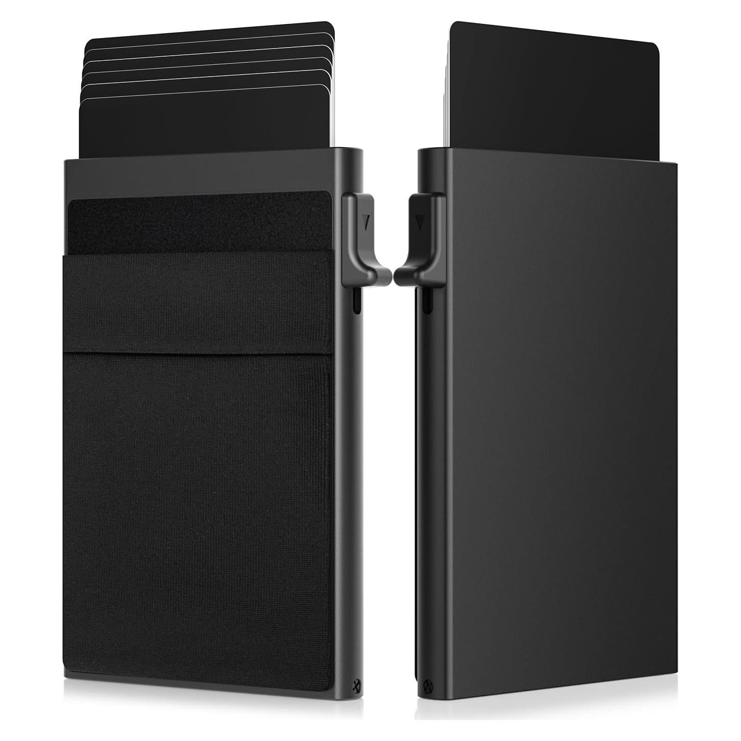 Cartera Slim ONLOOKER para Hombres con Bloqueo RFID - Negro Mate