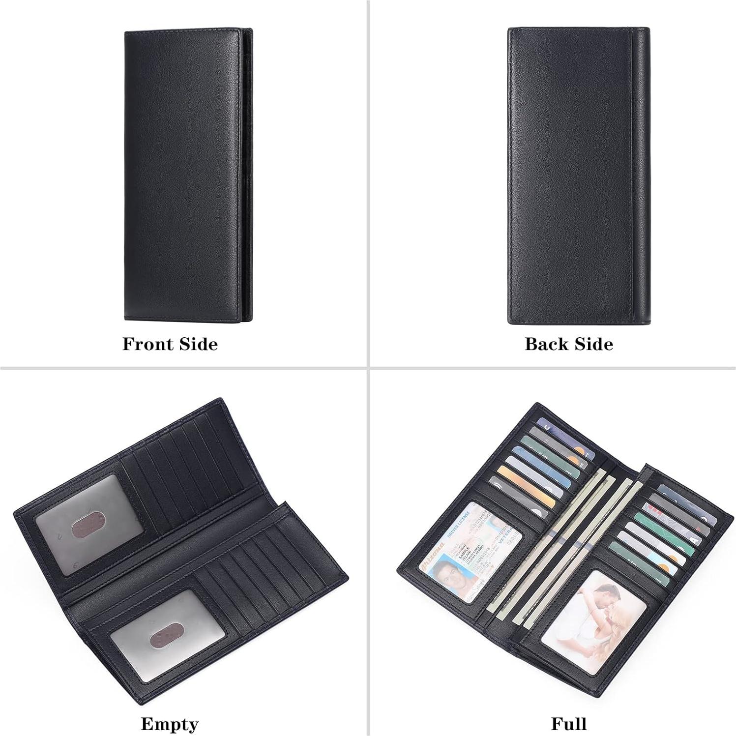 Cartera de Cuero Genuino FALAN MULE para Hombres con Bloqueo RFID