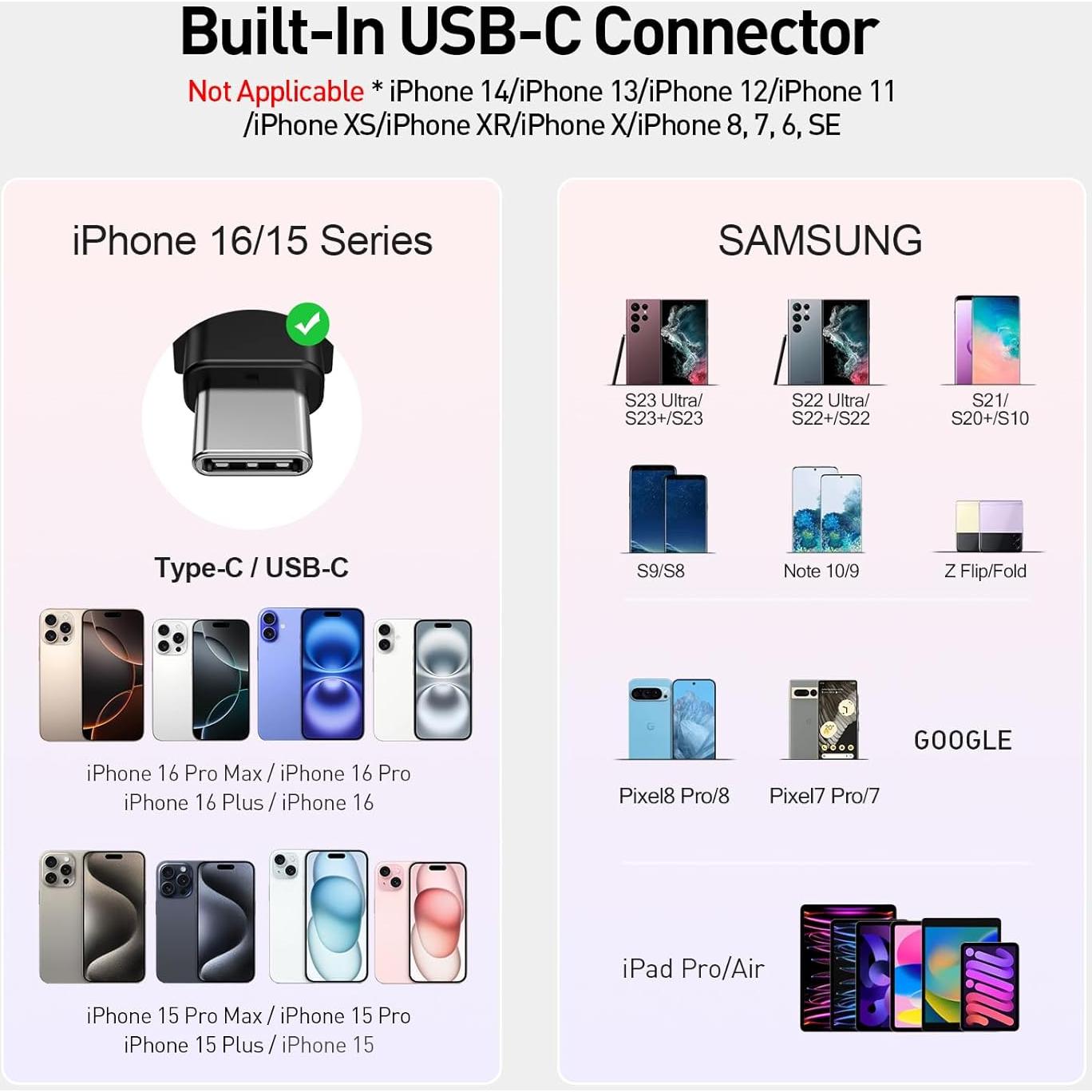 Cargador Portátil iWALK 4500mAh USB-C Carga Rápida 20W