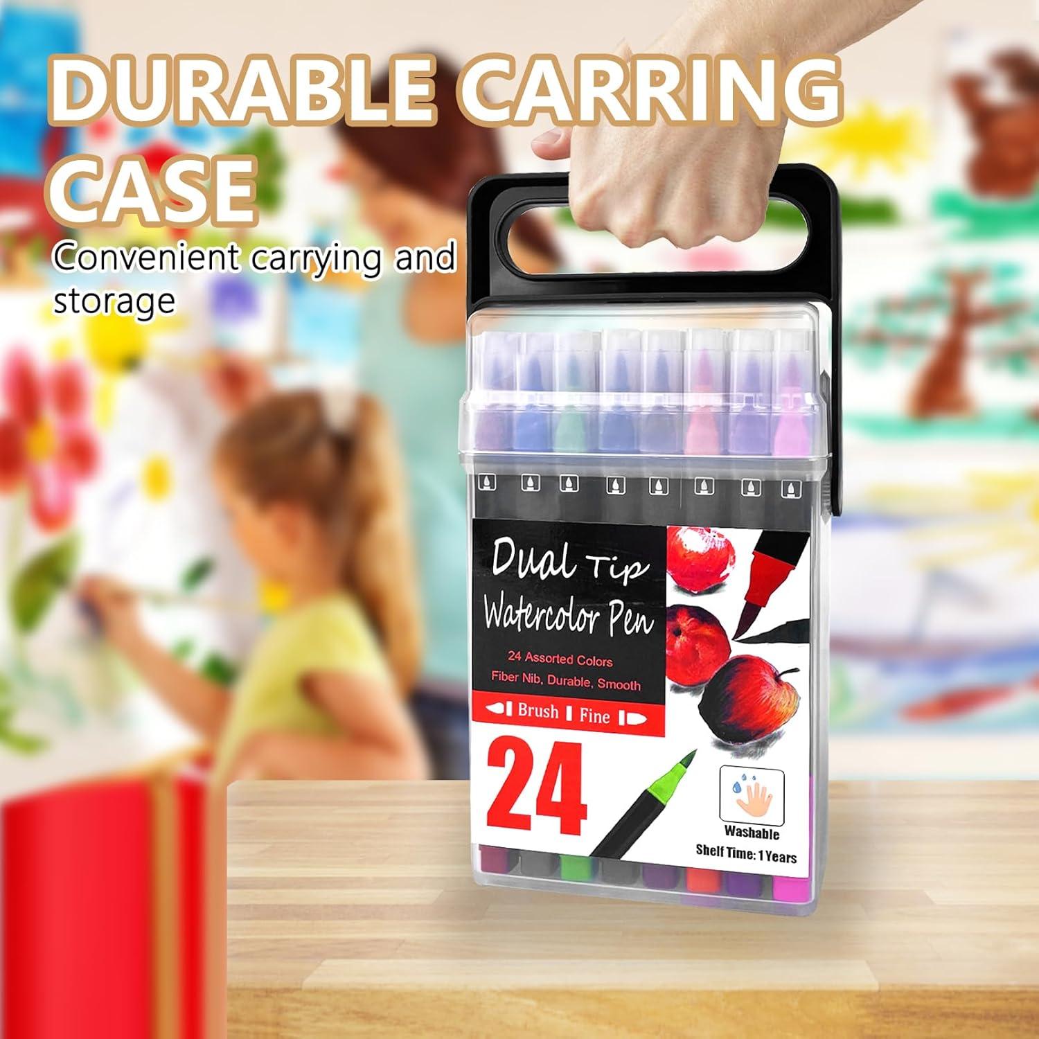 Marcadores Doble Cara ONMUST 24 Colores No Tóxicos