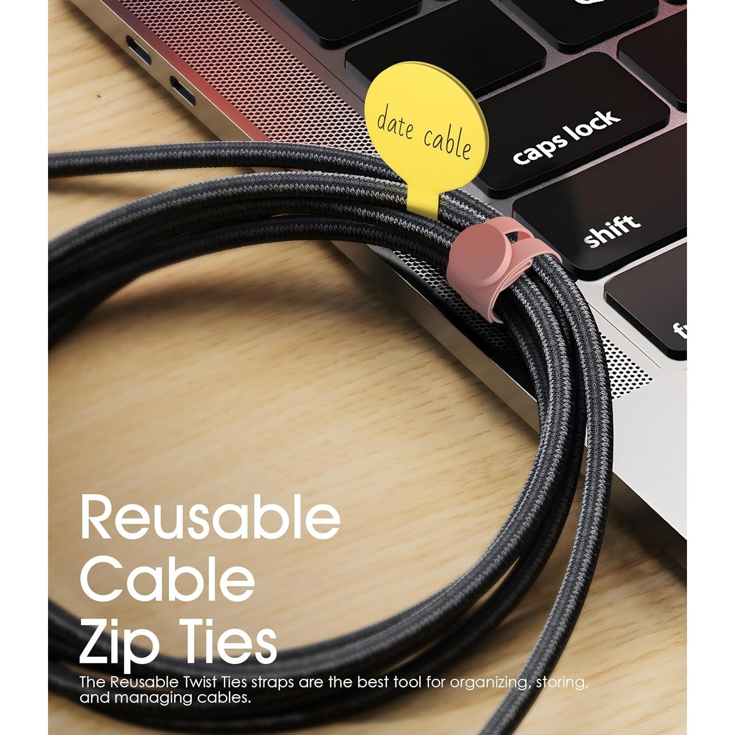 Conjunto de Organización de Cables Nearockle 32 Piezas Multicolor