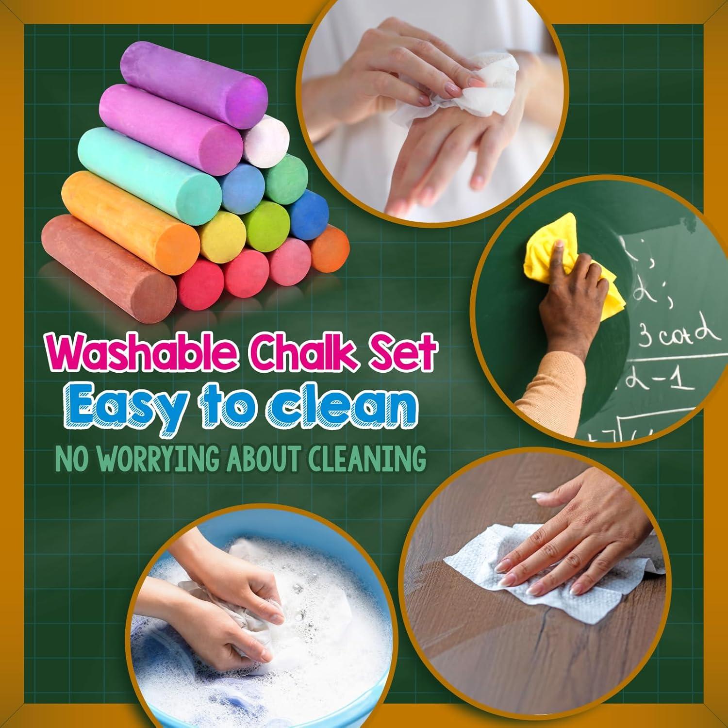 Juego de Tizas de Acera PEQUEÑO PEZ 160PCS Multicolor