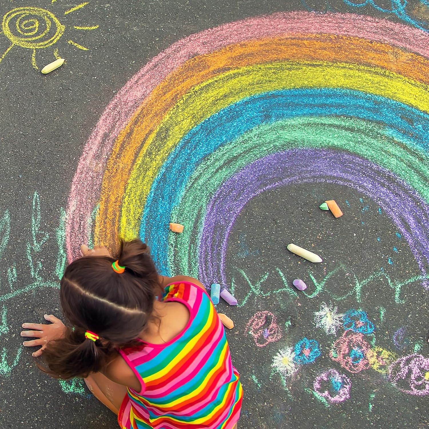 Juego de Tizas de Acera PEQUEÑO PEZ 160PCS Multicolor