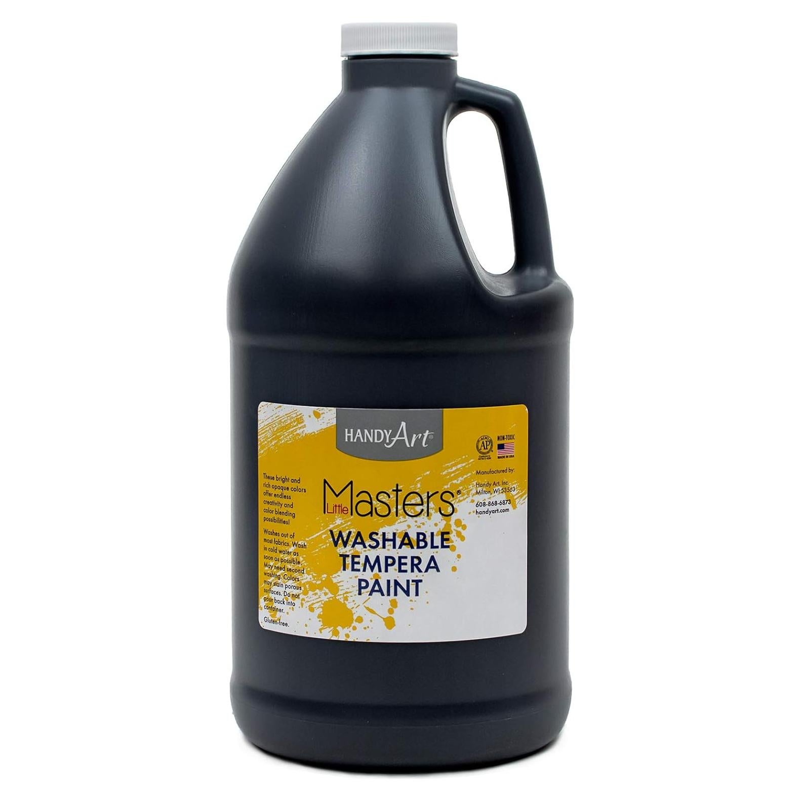 Pintura Tempera Lavable Handy Art 1.89 L Negra