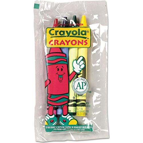 Juego de 4 Crayones Crayola Tamaño Regular en Bolsa