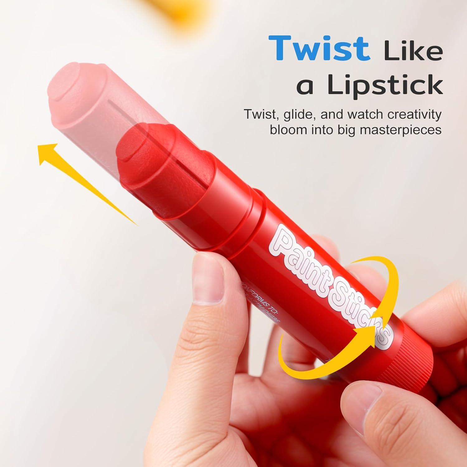 Palitos de Pintura Tempera TMOL 36 Colores No Tóxicos