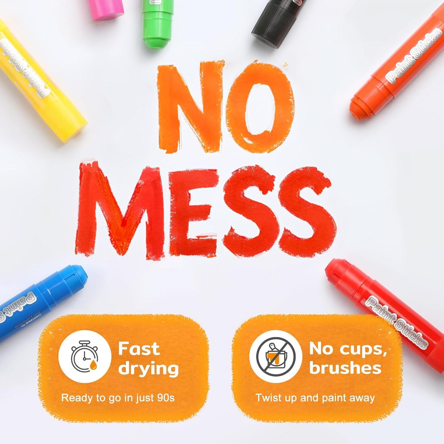 Palitos de Pintura Tempera TMOL 36 Colores No Tóxicos